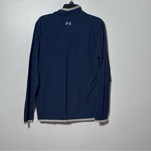 Under Armour Men Half Zip Sweater Navy Blue Size Large. - Picture 4 of 6